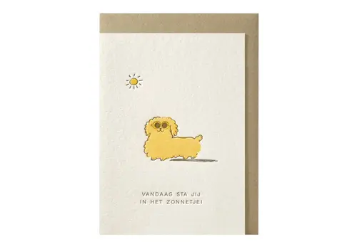 Papette Vandaag sta jij in het zonnetje! greeting card