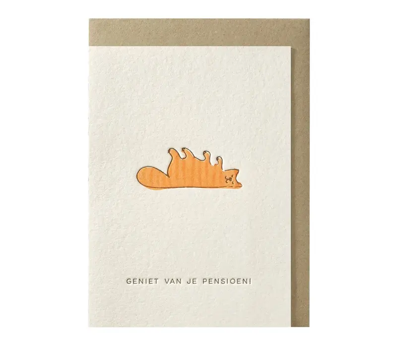 Geniet van je pensioen greeting card