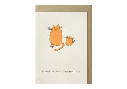 Papette Proficiat met je mini-me greeting card