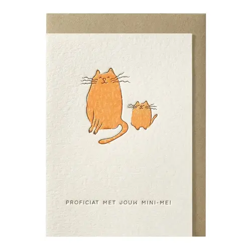 Proficiat met je mini-me Grußkarte 