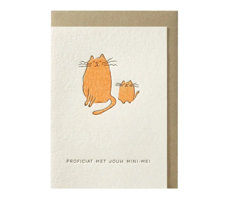 Proficiat met je mini-me Grußkarte