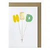 HBD balloons greeting card