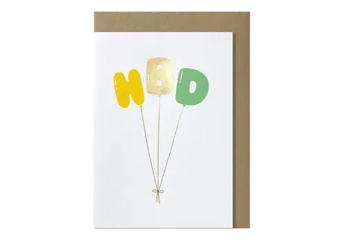 Papette HBD balloons greeting card