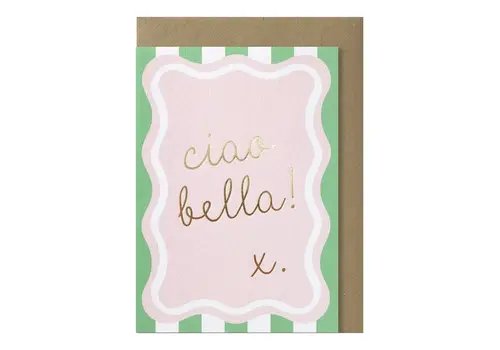 Papette ciao bella greeting card