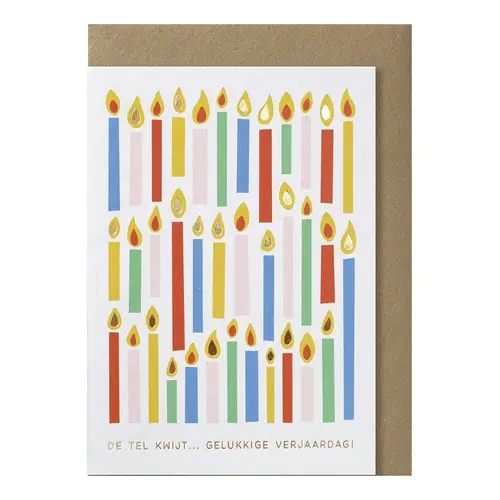 de tel kwijt… gelukkige verjaardag greeting card 