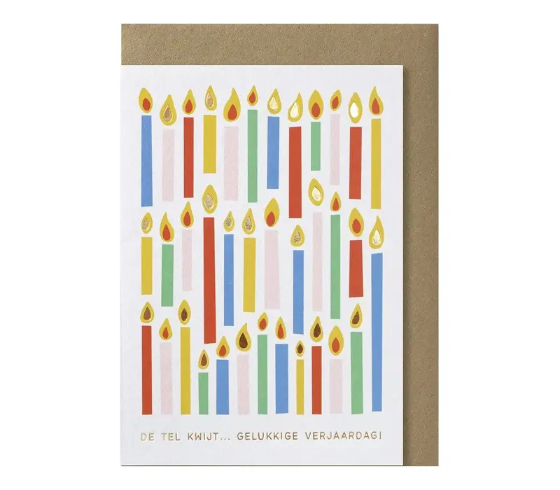 de tel kwijt… gelukkige verjaardag greeting card