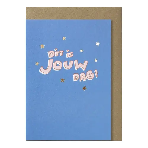carte de vœux dit is jouw dag 