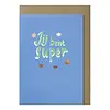 Papette jij bent super wenskaart