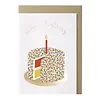 Papette carte de vœux happy birthday - gâteau