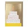 Papette gelukkige verjaardag - cake greeting card