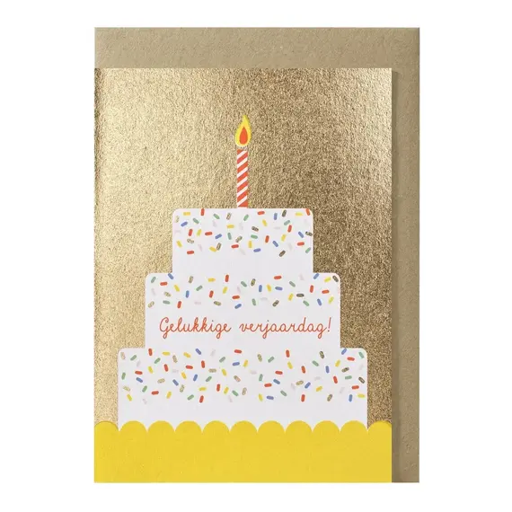 gelukkige verjaardag - cake greeting card