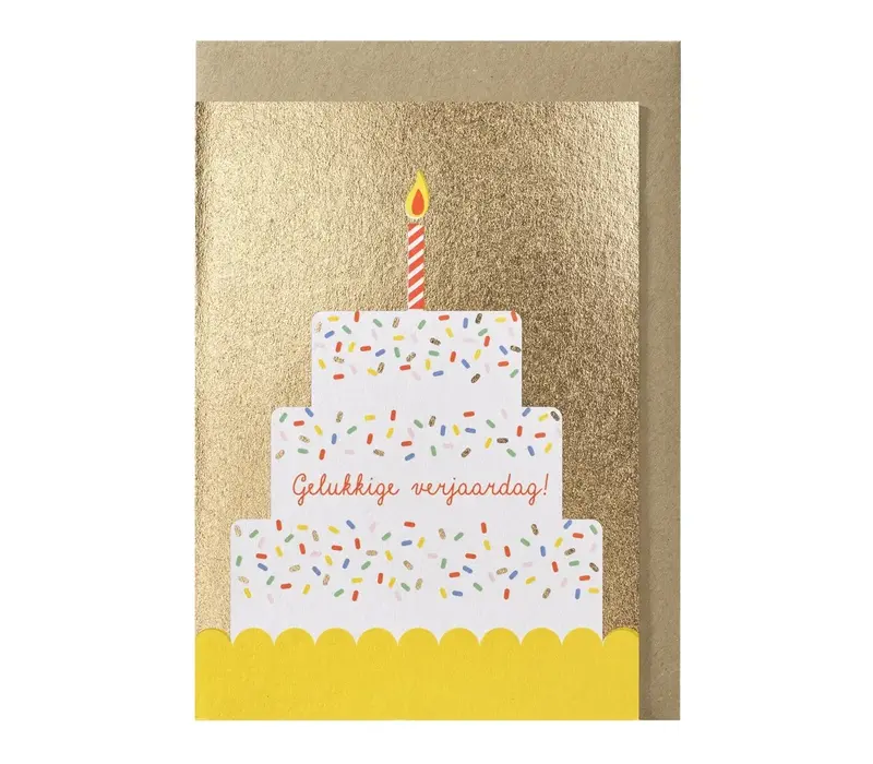 gelukkige verjaardag - Kuchen-Grußkarte