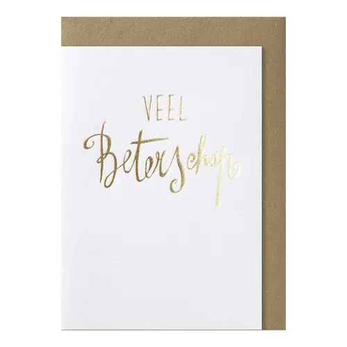 Veel Beterschap wenskaart 