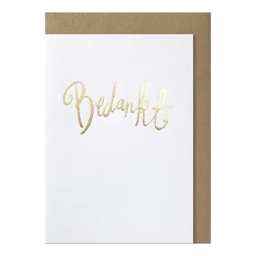 Bedankt wenskaart 