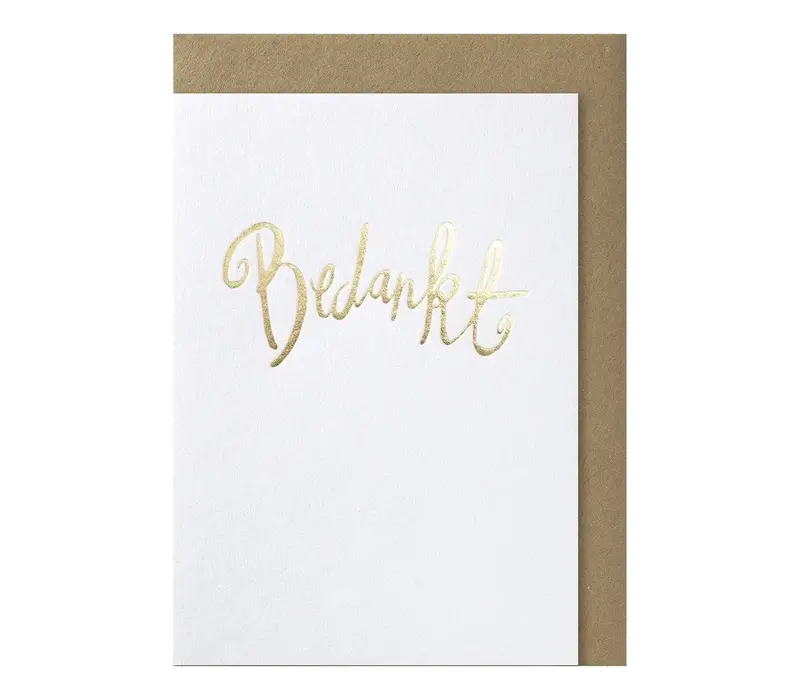 Bedankt greeting card