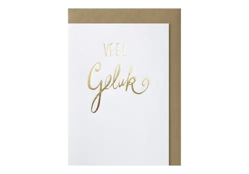 Papette Carte de vœux Veel Geluk
