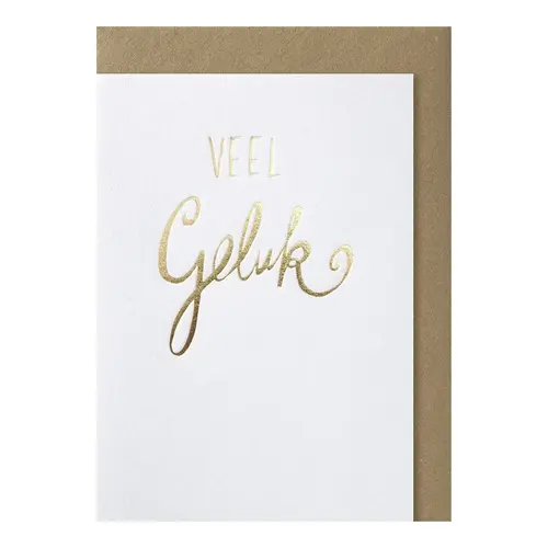Veel Geluk Grußkarte 