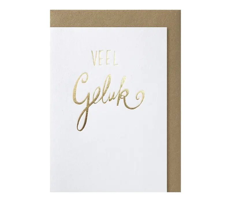 Veel Geluk Grußkarte