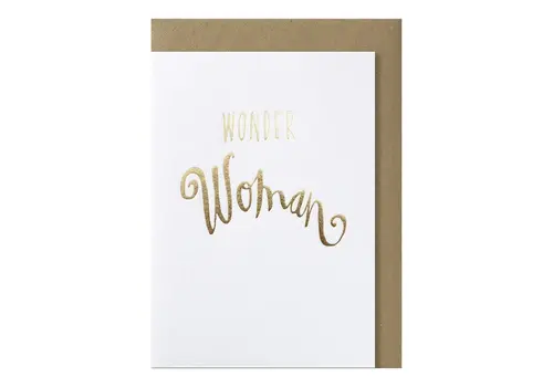 Papette Carte de vœux Wonder Woman