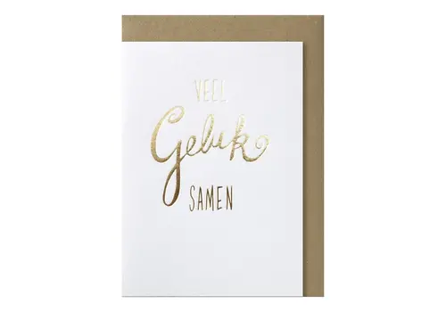 Papette Carte de vœux Veel Geluk samen