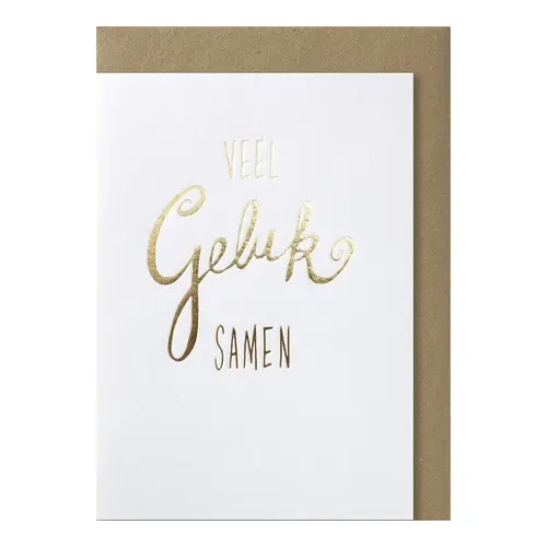 Veel Geluk samen Grußkarte 