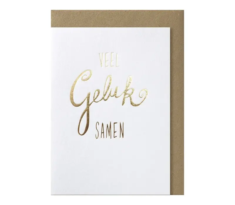 Veel Geluk samen  Greeting Card