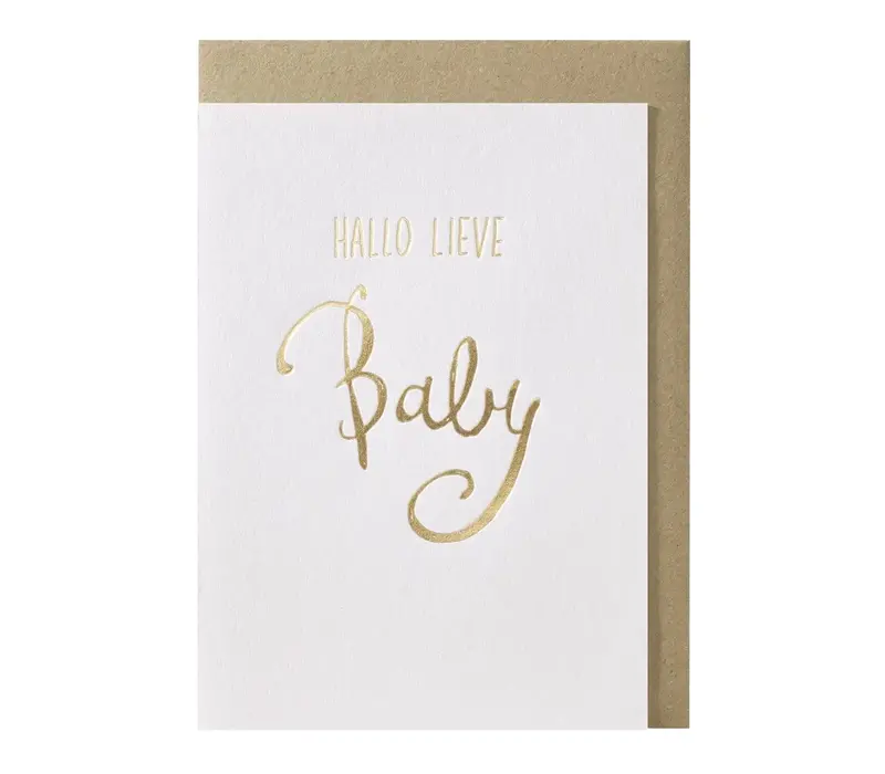 Hallo lieve baby greeting card