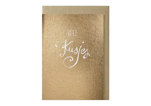 Papette Carte de vœux Veel kusjes