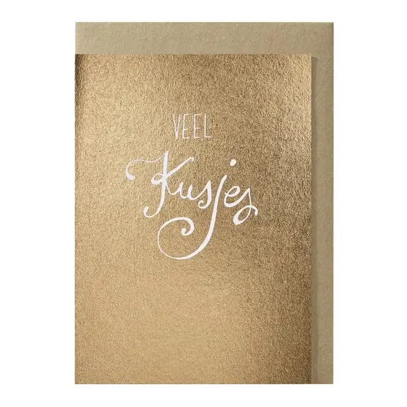 Veel kusjes greeting card