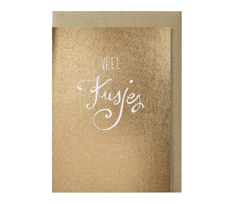 Veel kusjes greeting card