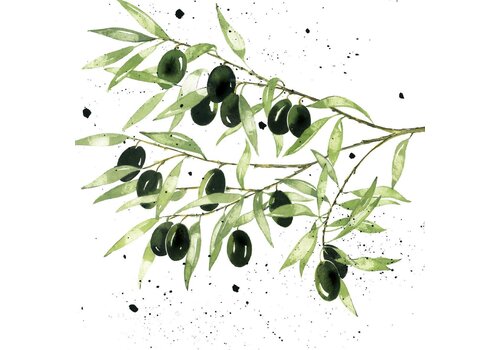 PPD Serviettes Olives 33x33 cm