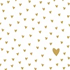 PPD Servietten Little Hearts gold 33x33 cm