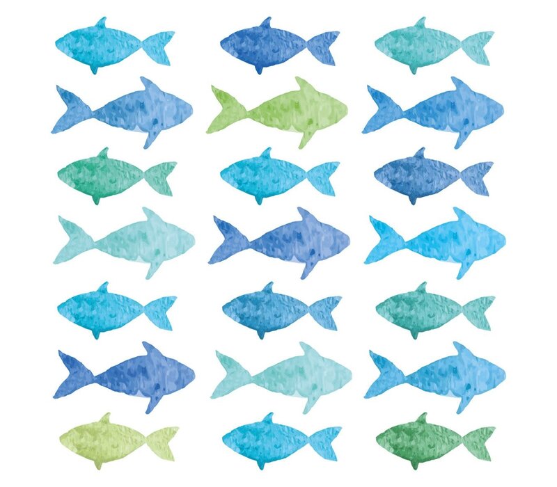 Servietten Aquarell Fische 33x33 cm