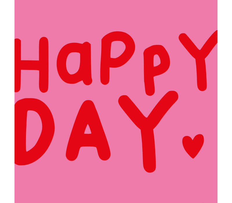 Serviettes Happy Heart 33x33 cm