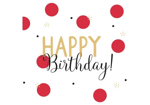 PPD Serviettes Happy Birthday! 33x33 cm