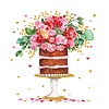 PPD Servietten Cake & Flowers 33x33 cm
