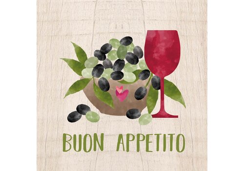 PPD Serviettes Buon Appetito 33x33 cm