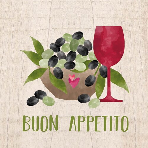 Servietten Buon Appetito 33x33 cm 