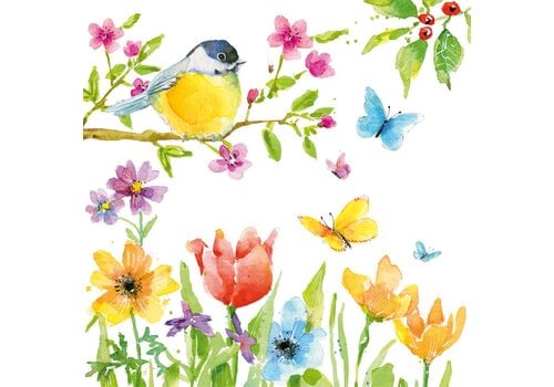 PPD Servietten Spring Bird 33x33 cm