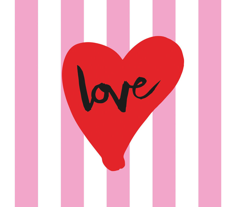 Serviettes Formart Love 33x33 cm