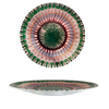 Apulia Raggio Green - Round dish in melamine 41 cm