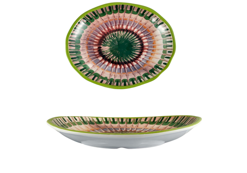 Arca Apulia Raggio Green - Ovalen schotel in  melamine 28 x 23 x 5 cm