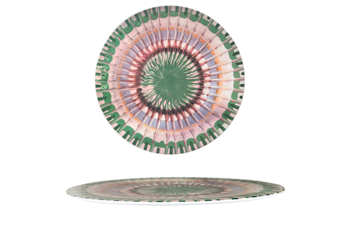 Arca Apulia Raggio Green - Plat rond en mélamine 35cm