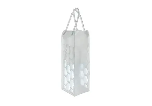 Transparent wine cooler bag
