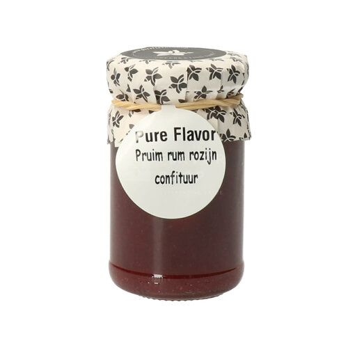 Confiture de prunes, rhum et raisins secs 106 g 
