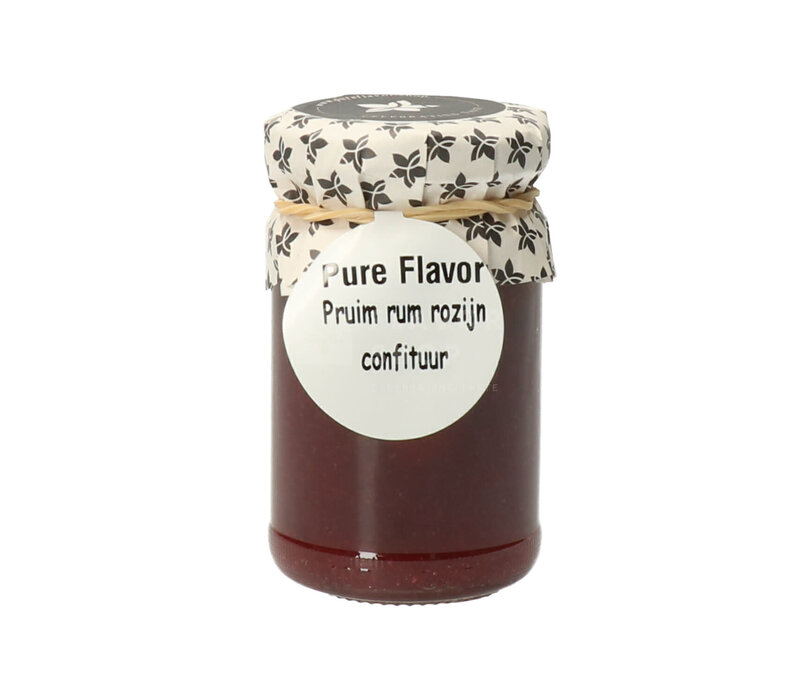Confiture de prunes, rhum et raisins secs 106 g