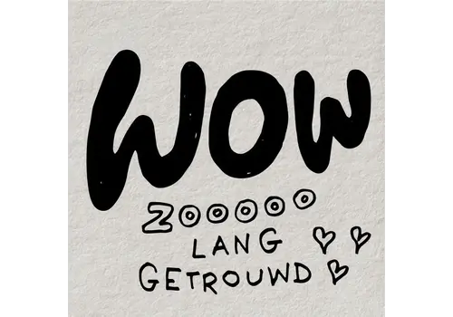 Papette Carte cadeau - Wow zoooo lang getrouwd!