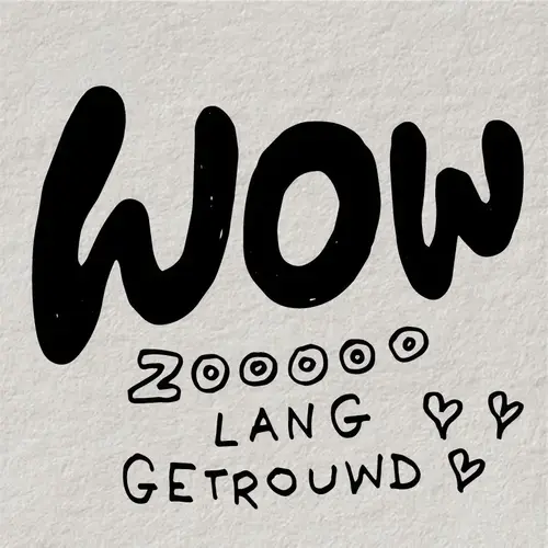 Geschenkkarte –Wow zoooo lang getrouwd! 