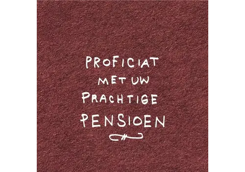 Papette Geschenkkarte - Proficiat met uw prachtige pensioen