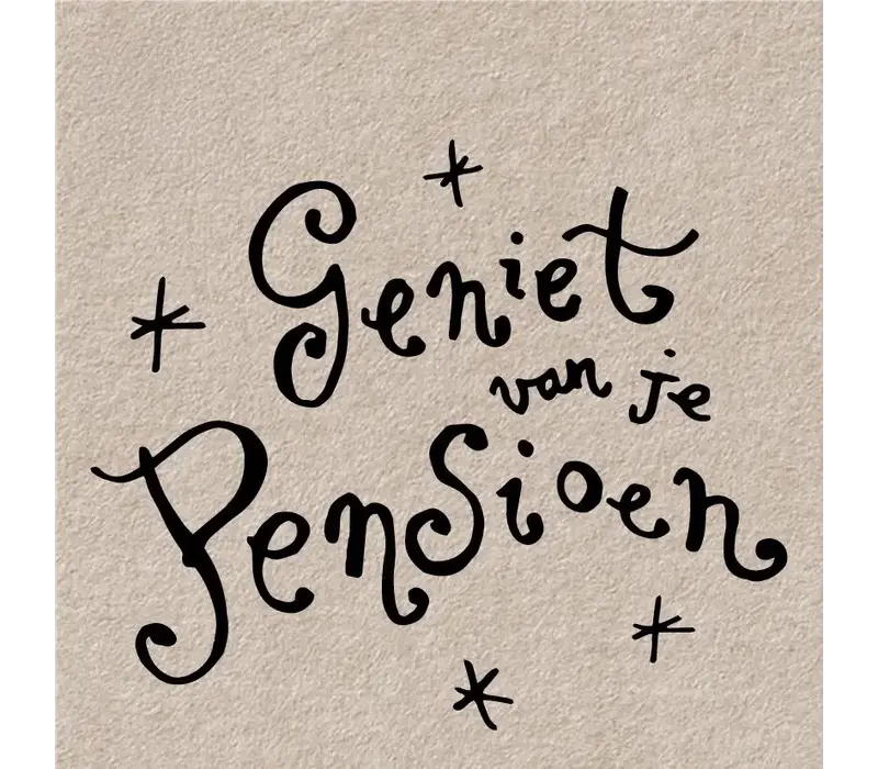 Carte cadeau - Geniet van je pensioen